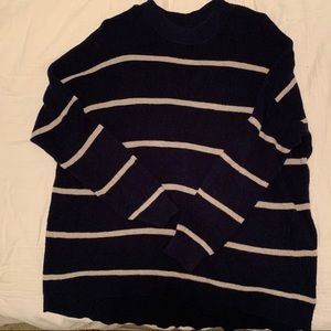AE “Dreamspun” striped sweater, Navy/beige size L